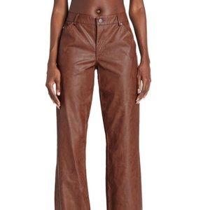 IAMGIA brown leather pants